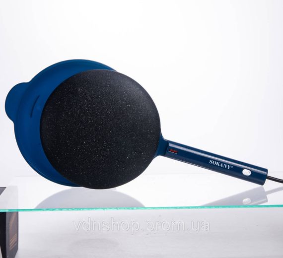 Сковорода блинница электрическая Ø20 (см) с антипригарным покрытием 600 Вт Синий SK-07057 SK-07057