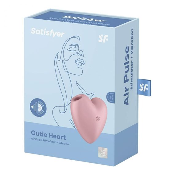 Кліторальний вакуумний вібратор Серце Satisfyer Cutie Heart, рожевий sexstyle | Зображення 5