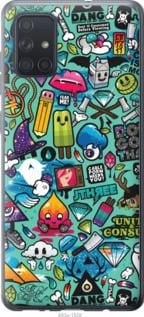 Чехол на Samsung Galaxy A71 2020 A715F Стикер бомбинг 1 из силикона FCh_002469