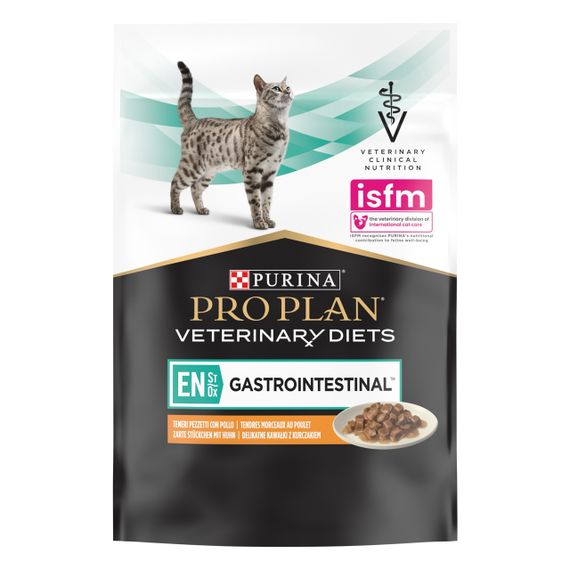Вологий корм для котів із захворюваннями шлунково-кишкового тракту Purina Veterinary Diets EN Gastrointestinal 85 гр х 10 шт | Зображення 2