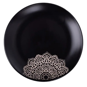 Тарілка обідня Kora 25см 6531539 чорний LIMITED EDITION