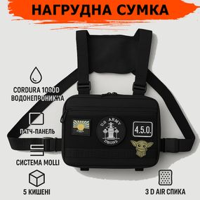 Молодіжна брезентова сумка, Маленька чоловіча брезентова сумка Нагрудна бананка містка XQ-47
