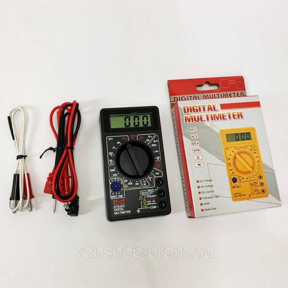 Тестер для електрика HAOYUE DT830C, Тестер напруги цифровий з функцією діодного тесту IY-56 | Зображення 4