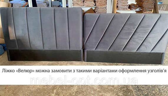 Ліжко Велюр Viorina-Deko 160х200 см із підйомним механізмом, вибір кольору оббивки | Зображення 3