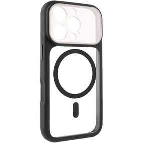 Чохол TPU+PC GETMAN Moon Clear with Magnetic Fit для Apple iPhone 16 Pro Max (6.9") Black