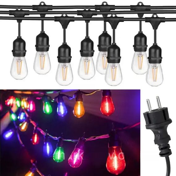Вулична гірлянда-лампочки з енергоефективними LED 10м 20 шт XPRO (234576038_2008) | Зображення 9