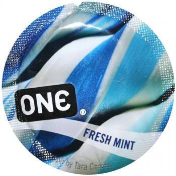 Презерватив оПрезерватив оральний One FlavorWaves Освіжаюча м'ята (Ціна за 5 шт)