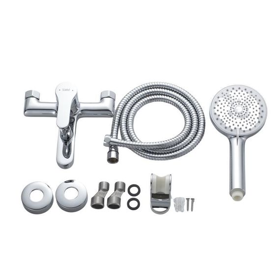 Змішувач латунний для ванни Lidz Astra 006 (з душовим гарнітуром) (k35) LDAST006CRM48087 Chrome | Зображення 6