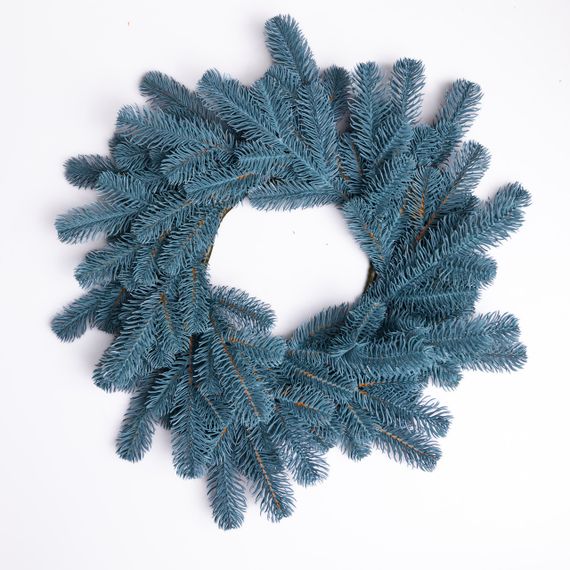 Штучний різдвяний вінок Блакитний Святковий 60 см TD-VINBL | Зображення 1