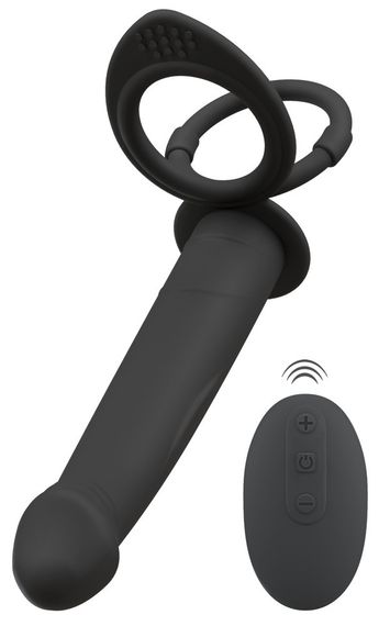 Насадка для подвіного проникнення Vibrating RC Double Fucker Sex Aura | Зображення 1
