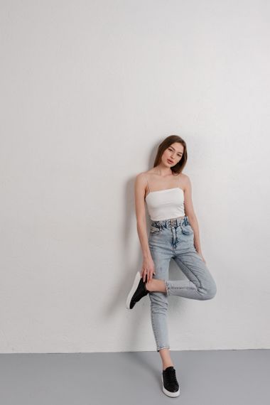 Кроссовки женские Fashion Chloe 3935 37 размер 24 см Черный | Зображення 9