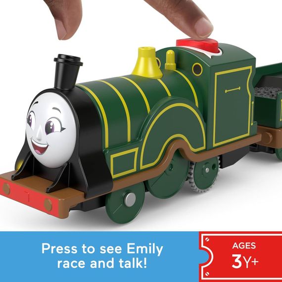 Паровозик Томас і друзі Моторизований поїзд Емілі, що розмовляє, Thomas & Friends Motorized Train Talking Emily Engine | Зображення 3