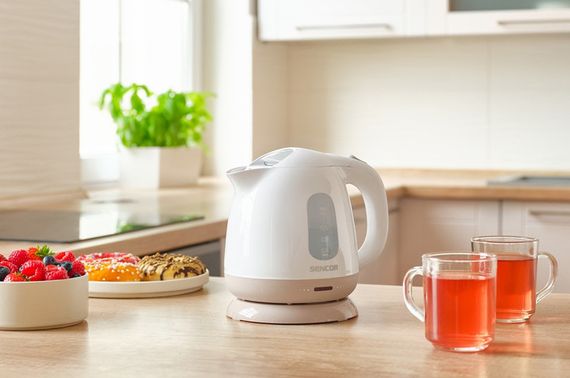 Електрочайник Sencor SWK 1102RS 1 л білий з бежевим | Зображення 5