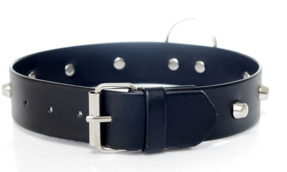Нашийник зі штучної шкіри з шипами Fetish Boss Series - Collar with studs, BS3300097 Sex Aura | Зображення 3