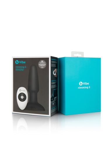 Анальная пробка с вибрацией и пультом управления B-VIBE RIMMING PLUG 2, черная Sex Aura | Зображення 9