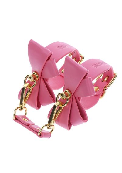 Поножі з бантиками Taboom Malibu Ankle Cuffs із веганської шкіри, рожеві Sex Aura | Зображення 9