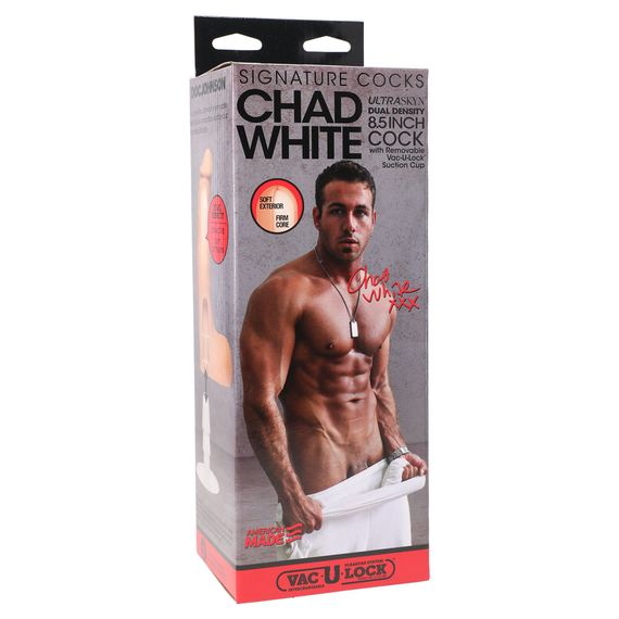 Фаллоимитатор Doc Johnson Signature Cocks – Chad White 8,5 inch UltraSkyn | Зображення 4