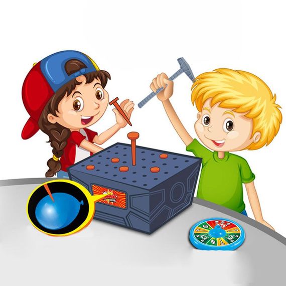 Настільна інтерактивна гра Ummi 707-88 Nail Hammering Game Blue