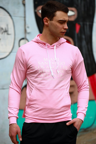 Худи Америка розовый S XL