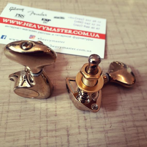 Колки для электрогитары акустической гитары аля Martin 3L+3R gold | Зображення 6