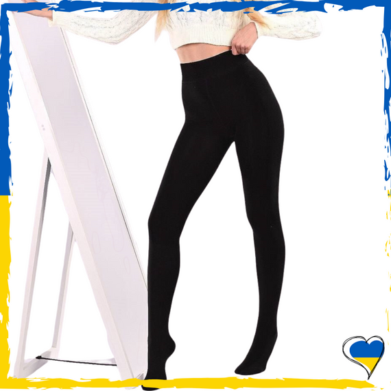 Колготки жіночі на флісі. Колготки теплі зимові на флісі 1800D XS S M L XL 2XL