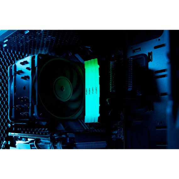 Модуль памяти для компьютера DDR4 16GB (2x8GB) 4600 MHz Renegade RGB Kingston Fury (ex.HyperX) (KF446C19RB2AK2/16) | Зображення 6