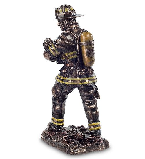 Декоративная статуэтка с бронзовым покрытием Firefighter 28 cm | Зображення 2