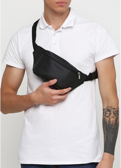 Поясна сумка бананка Sambag Tirso MSHm чорний 31 х 12 х 5 см (80111001m) | Зображення 2