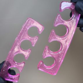 Силіконові роздільники для пальців ніг (рожеві) 1 пара