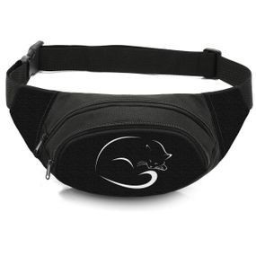 Сумка-бананка дитяча з принтом кішки поясна сумка для хлопчика (4698)