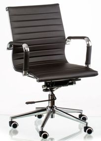 Офісне крісло Solano 5 artleather black Tilt, Eames Style