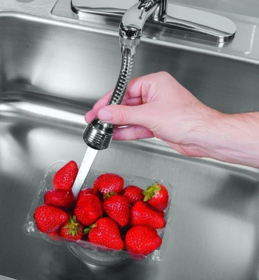 Гнучка насадка на кран Turbo Flex 360 аератор для економії води | Зображення 1