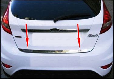Кромка багажника (нерж.) Carmos - Турецька сталь для Ford Fiesta 2008-2017 рр | Зображення 1