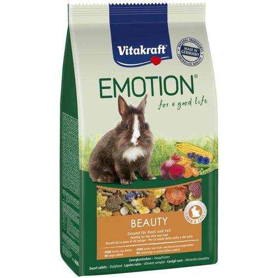 Корм для кроликов Vitakraft Emotion Beauty Selection, 600 гр