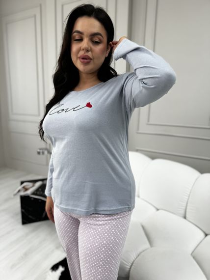 Затишна піжама домашній костюм  PLUS SIZE | Зображення 3
