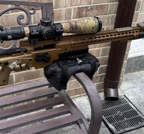 Упор барикадний для P.R.S під площадку Gunplate з наповнювачем темно сірий Кость GEN 10.2