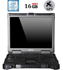 Захищений ноутбук Getac B300 G6 / 13.3" (1024x768) TN Touch / Intel Core i7-6500U (2 (4) ядра по 2.5 - 3.1 GHz) / 16 GB DDR4 / 256 GB SSD / Intel HD Graphics 520 / DVD-RW / Fingerprint / 4G LTE / GPS б/в