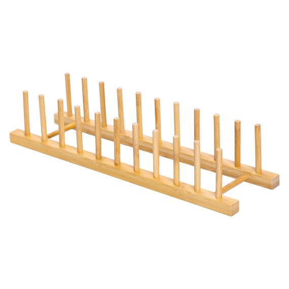 Підставка для тарілок та кришок  45×11×9.5 (см) дерев'яна на кухню HB-40-14 | Зображення 2