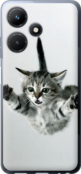 Чехол на Infinix Hot 30i Летящий котёнок "2322u-3045-17620"