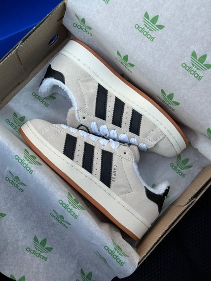 Женские кроссовки Campus Beige Black Fur 38 24 | Зображення 5