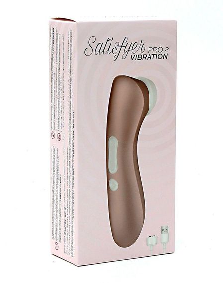 Вакуумний кліторальний стимулятор Satisfyer Pro 2+ Vibration з вібрацією Sex Aura | Зображення 4