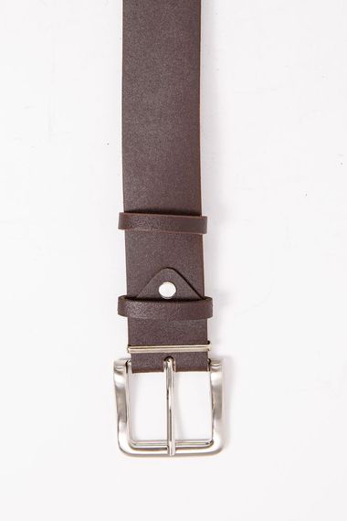 Чоловічий коричневий ремінь, з еко-шкіри, 196R40S1W2 | Зображення 1