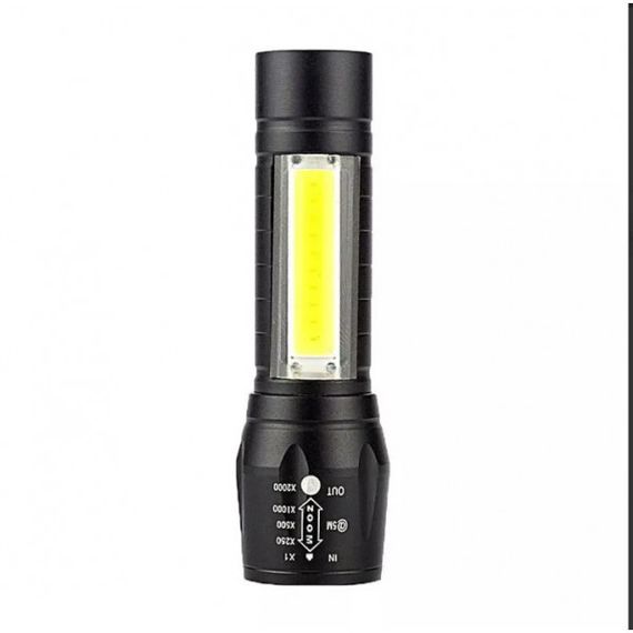 Ліхтар ручний акумуляторний світлодіодний Bailong BL-511 COB usb micro charg/Чорний BR000062 | Зображення 8
