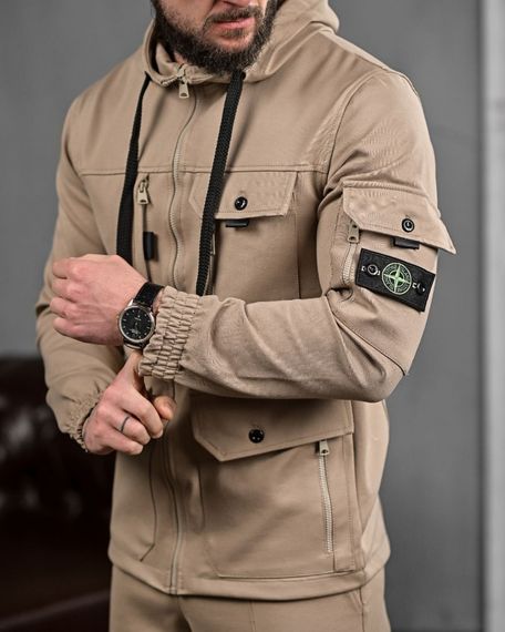Спортивний костюм Stone Island  бежевий | Зображення 6
