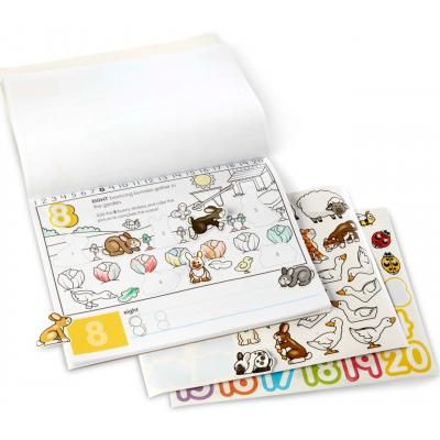 Набор для творчества Melissa&amp;Doug Альбом раскрасок-наклеек Цифры (MD8566) | Зображення 1
