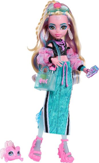 Лялька Монстр Хай Лагуна Блю з аксесуарами та піранією Оригінал Mattel Monster High Lagoona Blue | Зображення 2