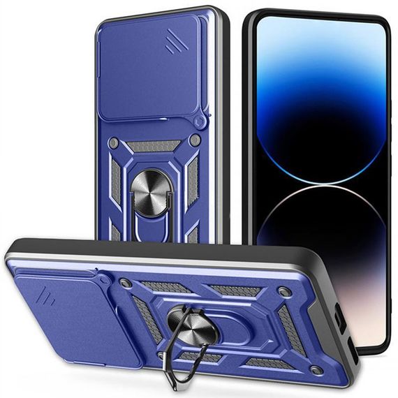 Чохол Ummi Camshield Serge Ring для Xiaomi Poco F7 Синій | Зображення 2