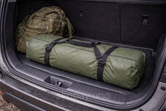 Туристическая палатка с раскладушкой 2 в 1 для кемпинга рыбалки и отдыха на природе 200×80×145 см с походной складной кроватью | Зображення 3