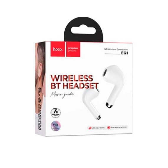 Навушники Bluetooth HOCO EQ1, White, Кейс | Зображення 1