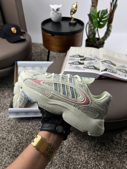 Кросівки Ozmillen Beige Pink Blue (шкіра , текстиль) весна / літо / осінь | Зображення 6